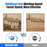 IWECOLOR Laser Engraver, 50W High Accuracy Laser Engraving Machine with 410x400mm Large Working Area, 5.5-7.5W Laser Power Engraver and Cutter for IWECOLOR