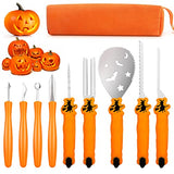 TRAALL Pumpkin Carving Kit Tools Halloween, Professional Heavy Duty Carving Set, Stainless Steel Sculpting Tool Carving Knife for Halloween TRAALL