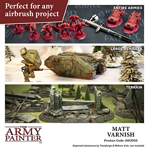 The Army Painter Warpaints Air Airbrush Matt Varnish 18ml Acrylic Paint for Airbrush, Wargaming and Modelling The Army Painter