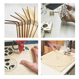 Plywood Sheet Board, A Grade, 22 x 12 inch, 1.5mm Thick, Pack of 10 Unfinished for Crafts Basswood by Craftiff Craftiff