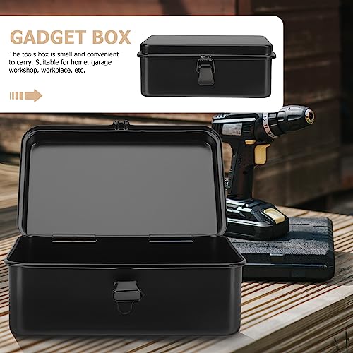 GANAZONO Metal ToolBox - Heavy Duty Portable Tool Box with Handle - Solid Metal Locking Latches - Scratch Resistant Finish Heavy Duty Tin Tool Box GANAZONO