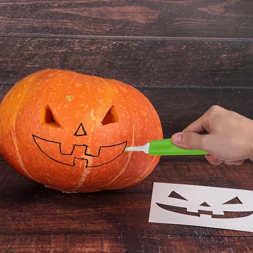 Halloween Pumpkin Carving Kit Case - Complete Pumpkin Carving Set With Saw Pumpkin Carving Knife - Halloween Pumpkin Carving Tools - Multipurpose Bright Hobby