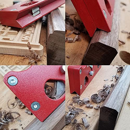 Chamfer Plane for Wood - Edge Corner Flattening Tool with Auxiliary Locator, Woodworking Hand Planer for Quick Edge Planing and radian Corner Plane