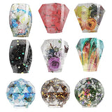 JOFAVIU 15 Pcs Resin Wine Bottle Stoppers Molds Set, Wine Stopper Silicone Molds for Epoxy Resin, Stopper Epoxy Resin Silicone Molds Set Kits (5 Jiofaviu