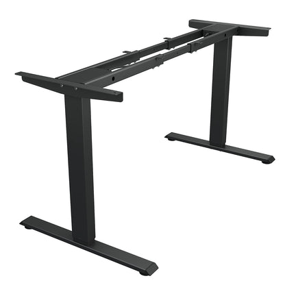 TOPSKY Dual Motor Electric Adjustable Standing Computer Desk for Home and Office (Black Frame only) - WoodArtSupply