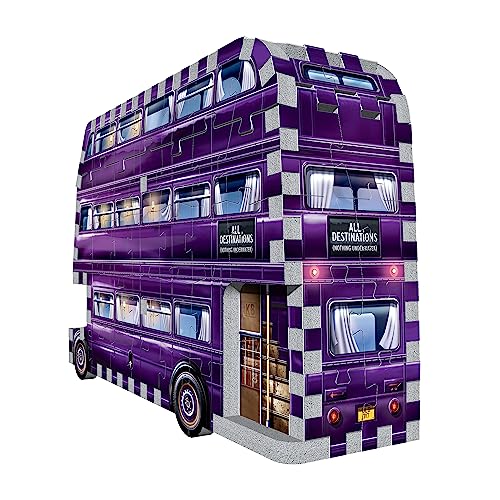 Wrebbit3D - Harry Potter – The Knight Bus Mini 3D Puzzle for Teens and Adults | 130 Real Jigsaw Puzzle Pieces | Not Just an Ordinary Model Kit for WREBBIT3D