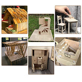 Rectangle Unfinished Wood Pieces 6 x 12 Inch, 25 Pcs Blank Basswood Sheets 1/8 Inch Thin Wood Board for Crafts, Model Making, Wood Burning LANIAKEA