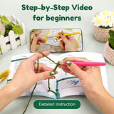 Karsspor Crochet Kit for Beginners - 4 PCS Hanging Potted Plants, Beginner Crochet Kit for Adults with Easy to Follow Tutorials (Patent Product) Karsspor