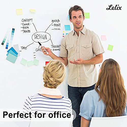 Lelix Dry Erase Markers, 42 Pack 14 Black+14 Blue+14Red Dry Erase Markers Chisel Tip,Dry Erase Markers Bulk,Whiteboard Markers for School, Office Lelix