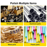 Woodskil Bench Buffer Polisher 4.8A 8-Inch Polishing Machine 3600rpm with 2 pcs-Fiber Wheels for Buffing Metal, Jewelry, Wood, Jade, and Plastic Woodskil