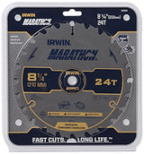 Irwin Industrial Tools 14050 8-1/4-Inch 24-Teeth 5/8" Diamond Arbor Miter and Table Saw Blade IRWIN