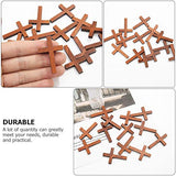 PartyKindom 20PCS Cross Rearview Mirror Hanging Accessories Bling Accessories for car Charm braclets Keychain car Rearview Unfinished Wood Cutout PartyKindom