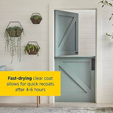 Minwax Super Fast Drying Polyurethane Protective Wood Finish, 350 VOC, Clear Satin, Gallon Minwax