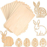 Pack of 10 Balsa Wood Sheets, Thin Balsa Wood Sheets, Unfinished Plywood Board for House Planes, DIY Boat Model Projects (200 x 100 x 1.5 mm) Blulu