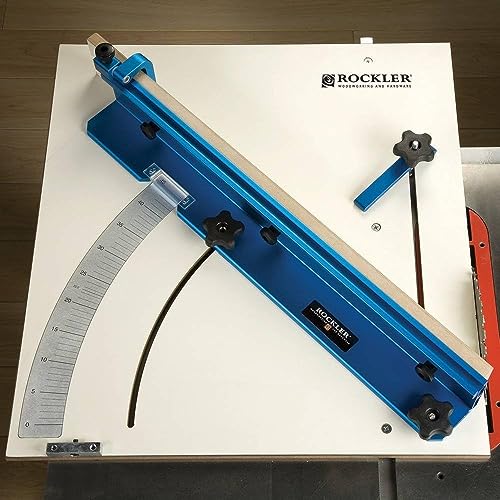 Rockler Table Saw Small Parts Crosscut Sled - Table Saw Sled Kit Includes Blade Guard, Miter Track Stop – 900 Angle Small Moldings Crosscut Saw - ROCKLER