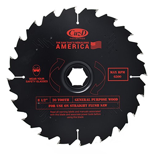 Cuz-D 85-20CWD 20 Tooth Carbide Tip Blade for Straight Flush Saw Cuz-D