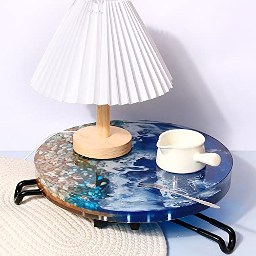 RESINWORLD 12'X2'' Deep Large Round Tray Mold, Tray Board Table Clock Silicone Molds for Resin Casting, Floral Flower Preservation Bouquet Resin Mold ResinWorld