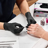 Care Plus Medical Exam Nitrile Gloves Medium Black, Latex Free Powder Free, Non Sterile Exam, Food Safe, Mechanic, 100 Count Care Plus