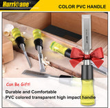 Hurricane 4 Piece Wood Chisel Set for Woodworking, CR-V Steel Beveled Edge Blade, Durable PVC High Impact Handle Wood Chisel WoodArtSupply