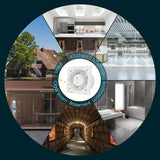 HG Power 6 Inch Exhaust Fan with Speed Controller, 308CFM Wall Exhaust Fanfor Kitchen, Bathroom, Metal Extractor Fan for Pet Room, Smoking Room, HG Power