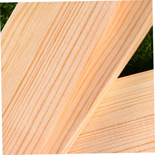 VILLFUL 10pcs Carving Blocks Unfinished Wood Signs Decorative Labels Wood Planks for Unfinished Wood Boards Wood Block Wooden Blocks Crafts Wooden VILLFUL