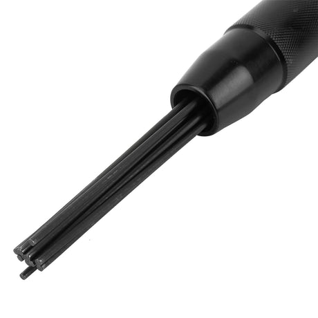 Needle Scaler Attachment, 1/4 4400 RPM Pneumatic Needle Scaler, Descaler for Air Chisel Paint Removing Deburring SIXRUN