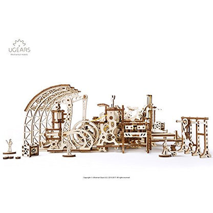 S.T.E.A.M. Line Toys UGears Mechanical Models 3-D Wooden Puzzle - Mechanical Robot Factory