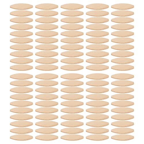 Beech Wood Biscuit Plate Joiner Kit, 100 Piece Wood Biscuits, Number 0, 10, 20 Wood Joining Biscuits (0#) - WoodArtSupply