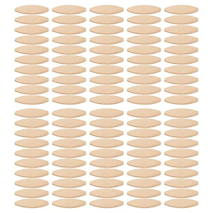 Beech Wood Biscuit Plate Joiner Kit, 100 Piece Wood Biscuits, Number 0, 10, 20 Wood Joining Biscuits (0#) - WoodArtSupply