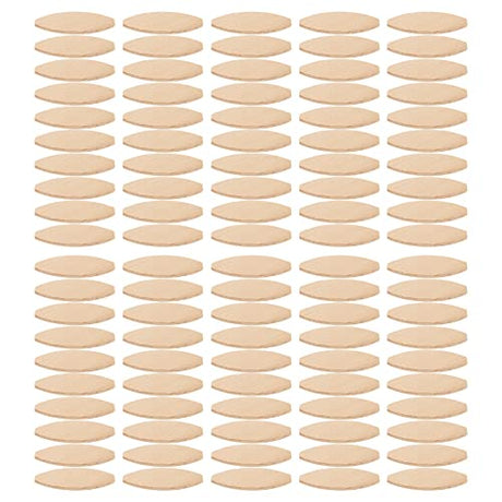 Beech Wood Biscuit Plate Joiner Kit, 100 Piece Wood Biscuits, Number 0, 10, 20 Wood Joining Biscuits (0#) - WoodArtSupply