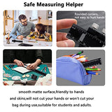 Precision Pocket Woodworking Ruler 8 inch Marking Measuring Ruler Professional Woodworking Tools Ruler Metal Construction Ruler Inch and Metric Ruler FEYAIM