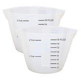 2 Pieces Large Silicone Measuring Cups 500ml Large Resin Mixing Pouring Silicone Cups for Epoxy Resin Jewelry Making (2 Pcs 500ml) Chistepper