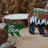 Mama and Baby Keychain Resin Silicone Molds Set with Key Chain Rings Alpaca Bear Elephant for Epoxy Jewelry Casting Kit 18-Count FUNSHOWCASE