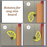 Hedgehog Bundle: One Hedgehog Featherboard + One 5/8-inch Miter Clamp for Contractor Saws The Hedgehog