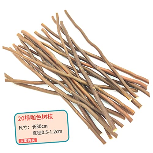 COHEALI 40pcs Branch Home Accessories Wooden Decor Wood Trim Wood Log Branches Craft Sticks Natural Tree Branch Twigs Craft DIY Branch DIY Craft COHEALI