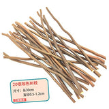 COHEALI 40pcs Branch Home Accessories Wooden Decor Wood Trim Wood Log Branches Craft Sticks Natural Tree Branch Twigs Craft DIY Branch DIY Craft COHEALI