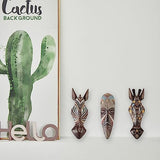 OTARTU African Mask Wall Sculpture Hand Carved African Tribal Wall Mask Art OTARTU