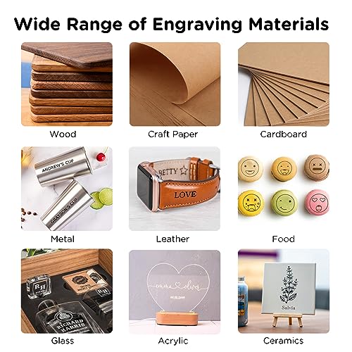 ACMER P2 Laser Engraver, 20W Output Laser Cutter, 130W Laser Engraving Machine, CNC Laser Cutter and Engraver Machine for Stainless Steel, Wood, ACMER