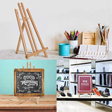 U.S. Art Supply 20" Large Tabletop Display Stand A-Frame Artist Easel (Pack of 12), Beechwood Tripod, Painting Party Easel, Kids Student Table School U.S. Art Supply