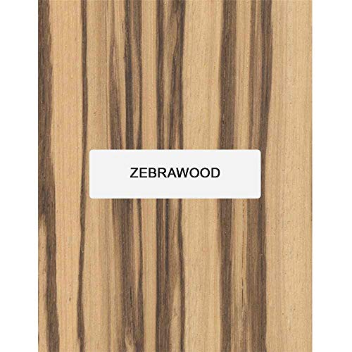 Woodworkers Turning Blank Box,12 Pack Turning Blank (2” x 2” x 6”, Zebrawood) - WoodArtSupply