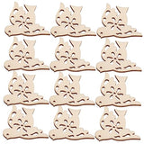 20pcs Wooden Animals Embellishments Unfinished Bird Discs Blank Wood Chips Bird Cutouts Blank Bird Craft Wooden Bird Shapes Unfinished Wood Chips SEWOART
