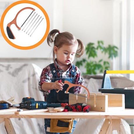 Uonlytech 1 Set Mini Saw Hand Saw Hacksaw for Metal Children Mini Hacksaw Mini Diy Handsaw Kids Diy Hacksaw Kid Woodworking Hacksaw Woodworking Uonlytech