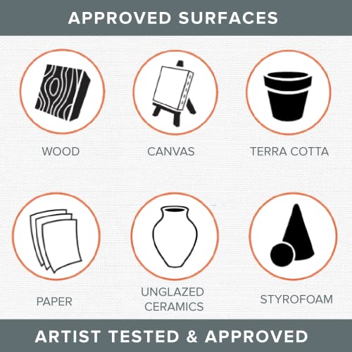 DecoArt Acrylic 2 oz 12 Count Brights Craft Paint Value Pack, 2 Fl Oz (Pack of 12), 24 Oz DecoArt