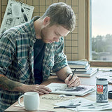 Arteza Willow Charcoal Sticks, Set of 45, Assorted Sketching Charcoal — Thin 3-6 mm, Medium 6-8 mm, and Thick 10 mm, Art Supplies for Professionals, ARTEZA