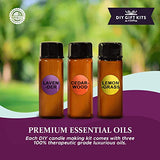 DIY Gift Kits 49-Piece Soy Candle Making Kit | Makes 14 Candles | 3 Pure Essential Oils, Soy Wax, Pouring Pot & More | DIY Starter Kit | Scented DIY Gift Kits