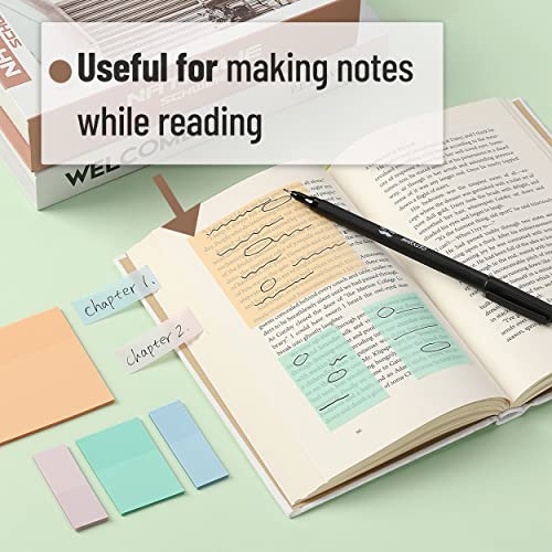 Mr. Pen- Transparent Sticky Notes, 200 pcs, Pastel Colors, See Through Sticky Notes, Sticky Notes Transparent, Sticky Notes Clear, Annotation Sticky Mr. Pen