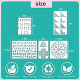 Runes Stencils for Painting on Wood Stones Reusable Celtic Border Ancient Alphabet Viking Symbol Stencils for Crafts Canvas Furniture Wall Drawing yhslmh