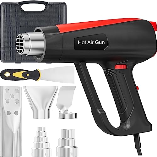 haisstronica 2000W Heat Gun Experience Powerful Heating Performance-Discover Hot Air Gun with Dual Modes-Reliable Heat Protection(140℉-1112℉) with 5