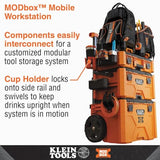 Klein Tools 54817MB MODbox Cup Holder, Modular Tool Storage System Side Mounting Accessory, Easy One-Handed Attachment, Anti-Spill Klein Tools