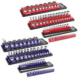 Magnetic Socket Holder Organizer Set: 6-Piece Detachable 1/2 3/8 1/4 Drive Sockets Storage Tray Magnetic Socket Organizer Tool Box Drawer Tool Box SEDY